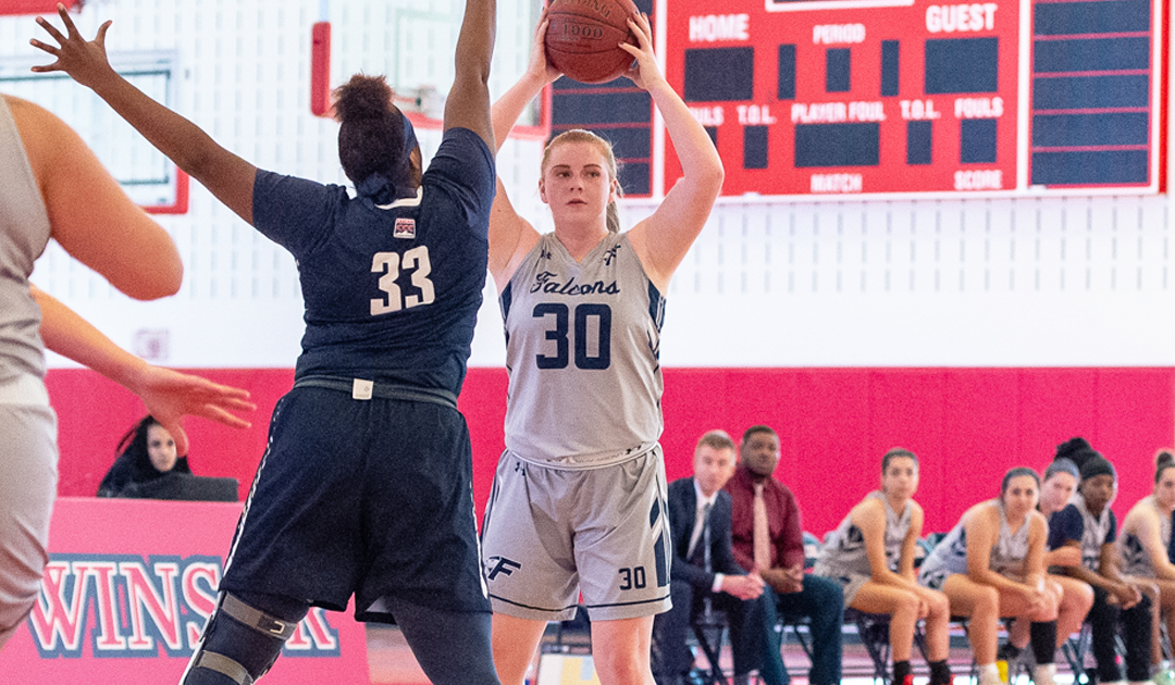 Women's Basketball: Kelley's double-double lifts Falcons to win over Rivier